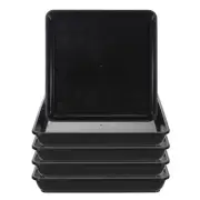Plant Saucer Tray, 5pcs 14 Inch Square Plant Saucer Planter Drip Tray, Black