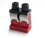 Lego - Minifigure Legs - White, Red, Black, Space, Armor