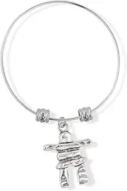 [Dave The Bunny] EPJ Inuksuk Inukshuk Large Fancy Charm Bangle