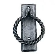 Hand Forged Rotatable Door Pull Handle Wrought Iron Sliding Barn Door Handle ...