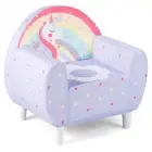 HONEY JOY Kids Sofa Toddler Upholstered Armchair Unicorn Children Reading Chair