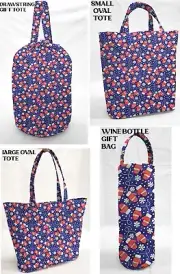 Christmas Mittens Reusable Gift Bags and/or Tote Bags