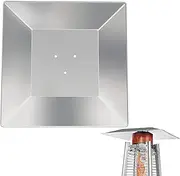 Patio Heater Top | 4 Sided Outdoor Propane Heater Replacement Parts with 3 Pre-Drilled Holes | Durable Fire Pit Heat Deflector, Fast Heating Patio Accessories for Propane Heater