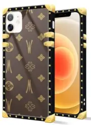 Classic Retro Designer Gold Metal iPhone 11 Pro Phone Case Free Shipping