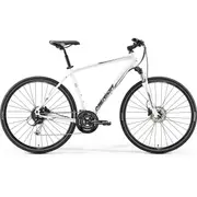 Merida Crossway 100 Hybrid Bike Pearl White/Grey/Black