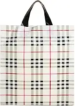 AIMALL 50-Pack Reusable Plastic Tote Bags, Durable Shopping Bags with Large Capacity, Stylish Multipurpose Bags for Groceries, Books, and More