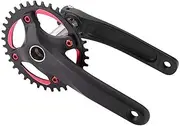 EVTSCAN Mountain Bike Crankset Aluminum Alloy Crankset Integral Single Speed Crank Set Bottom Bracket