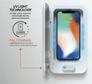 Sharper Image UV-Zone Phone Sanitizer PST01106 Safe Fast