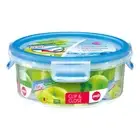 Emsa Clip & Close Food Storage Container 0.85 L, Round, Bread Box Food Dispenser