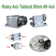 Rotary Axis Tailstock 80mm 4th Axis for Woodworking For CNC 6040 Router Machine