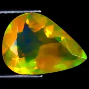 2.00 ct Remarkable Pear (12 x 9 mm) Ethiopian 360 Degree Flashing Rainbow Opal