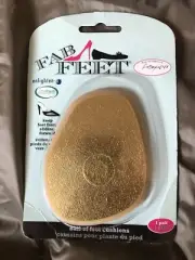 NEW Fab Feet, Gold, Ball Of Foot Cushions 1 Pair Keeps Feet from Sliding