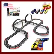 Slot Car Race Track Set Electric Powered Race Track Dual Racing Car Track Set