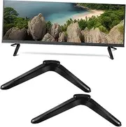 Ciieeo Tabletop Tv Stand Black No Drilling Required Flat Screen Tv Mount Space-Saving Design Easy to Install