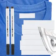 100 Pcs Writable Iron On Clothing Labels Name Tags for Nursing Kids Home