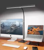 LED Desk Lamp for Home Office with Base, Eye-Caring Architect Task Light with Ad