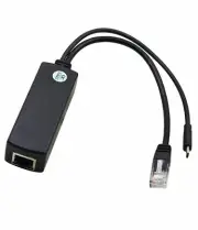 Micro USB Active POE Splitter Power 48V to 5V 2.4A for Raspberry pi 3 Board