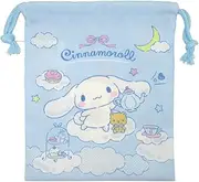 Takanami Create Drawstring Bag, S, Cinnamo Roll, Light Blue [129182] Kindergarten Commute to School Learning