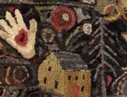 MUSTARD HOUSE~ MY PRIMITIVE THINGS COLLECTION ~ LINEN RUG PATTERN