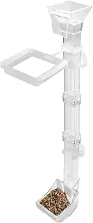 GkgWuxf Fish Feeder - Tank Feeder with Cleaning Brush and Measuring Spoon | Anti-Scattering Food Tube Supplies for Pond Home Vacation Men and Women
