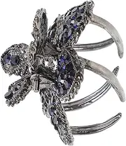 Exquisite Rhinestone Hair Bun Clip for Women Claw Hair Accessory Stylish Ponytail Holder Versatile Durable Design