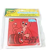 Crayola Bubbly Bath Book Rockin' Red Ages 3 & Up Fun in the Tub Fox Chicken New
