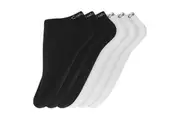 6PK Calvin Klein Women's One Size No Show Socks Black/White Assorted
