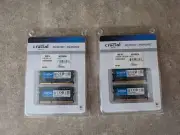 PACK OF 2 CRUCIAL 8GB LAPTOP MEMORY KIT 4GB 2X DDR3L-1600 SO-DIMM MAC COMPATIBLE