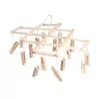 Swivel Hanger 16 Pegs Drying Rack with Hangers Clothes Skirt