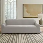 Sure Fit Hampstead Stretch Velvet Extra Large Sofa Machine Washable Couch Cover