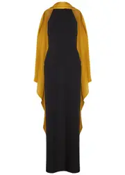 Solace London Dahlia Draped Halterneck Gown - Black - 12 (UK12 / M) 12 (UK12 / M)