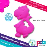 Autism Baby Teether Sensory Chew Dinosaur Fidget Toy Soft Silicone ADHD SPD