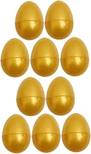 Cabilock Diy Easter Egg Party Favor Box 10pcs Open Golden Egg Gachapon for Boys and Girls Play