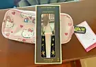 disney School Pottery Barn Hello Kitty Pencil case bag + Utensils Set pre k