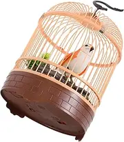 Kisangel Voice Activated Induction Birdcage Toy for Kids Chirping and Fluttering Birds Realistic Sounds and Movements for Toddlers and Children