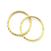 9ct Gold Large Twist Sleepers