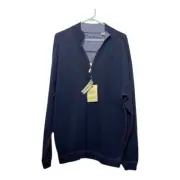 Men's NWT Tommy Bahama reversible, half zip sweater, size medium