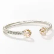 BNIB Touchstone Crystal With a Twist bracelet Sand 2½" Adjustable 2130B