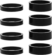 eMagTech 8Pcs Head Stem Spacer Replacement Head Tube Spacer Aluminum Alloy Headset Washer Bicycle Accessories Compatible with 25.4mm Front Stem Fork MTB/BMX/Mountain Bike (4pcs 5mm & 4pcs 10mm)