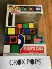 RARE RUBIK'S CUBE NYCC 108 Funko Pop Vinyl New in Mint Box + PROTECTOR
