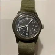 Daiso JAPAN / Military Watch / SEIKO movement / NATO strap belt / BLACK