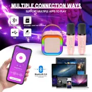 Kids Karaoke Machine with Microphone for Boys Girls Bluetooth Speaker Toys Gifts