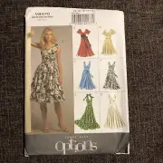 Vogue Sewing Pattern Dress Size 8-10-12-14-16 B5 V8470 UNCUT Vogue Easy Options