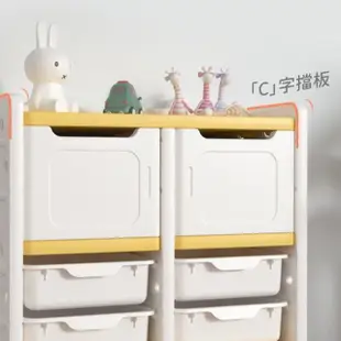 【In Da House】二層三座 兒童玩具收納架(兒童收納 收納架 收納櫃 收納用品)