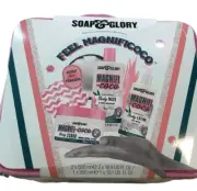 NEW Soap And Glory Feel Magnificoco Gift Set Body Scrub Wash Lotion