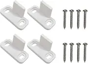 Cabilock 2 Sets Bifold Closet Doors Floor Clips Runner Sliding Door Guide Handle Shower Portable Clothes Dryer Parts Stopper Rollers Prevent Ft White Man Barn Door Pom Material Sass