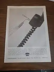 Independent Telephone Print Ad 1962 8x11 It Ain't Hay