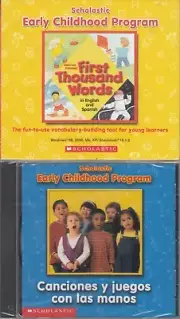 CD Lot x 4 - Scholastic Early Childhood English / Spanish Learning Tools