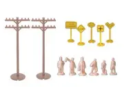 HO Scale Bachmann 42104 Layout Accessories Assortment (60) pcs