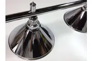 Pool Snooker Billiard Table Lighting - LARGE Chrome Light (4 x Chrome Shades)